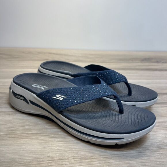 Skechers | Shoes | Skechers Gowalk Arch Fit Rhinestone Thong